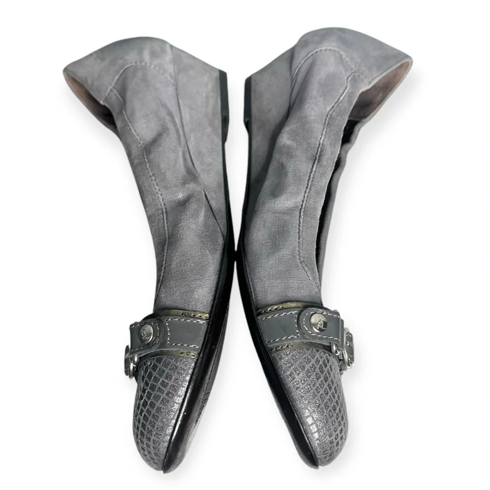 AGL Attilio Giusti Leombruni Slate Wedge Pump Size 38 US 8